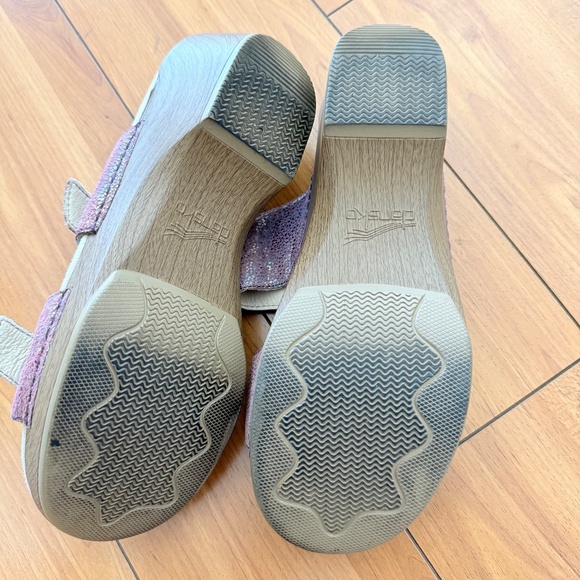 DANSKO Sophie Sandals Pink Metallic Iridescent Leather Clogs EUR 39 - Picture 7 of 7
